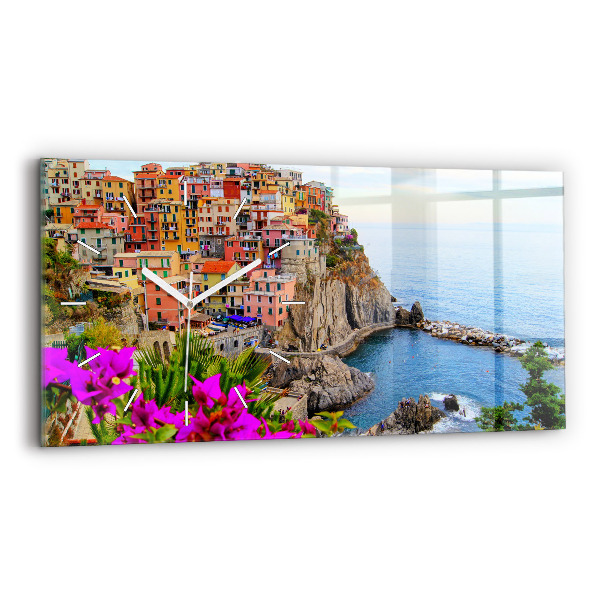 Zegar ścienny poziomy Wybrzeże Cinque Terre