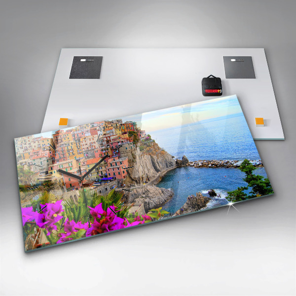 Zegar ścienny poziomy Wybrzeże Cinque Terre