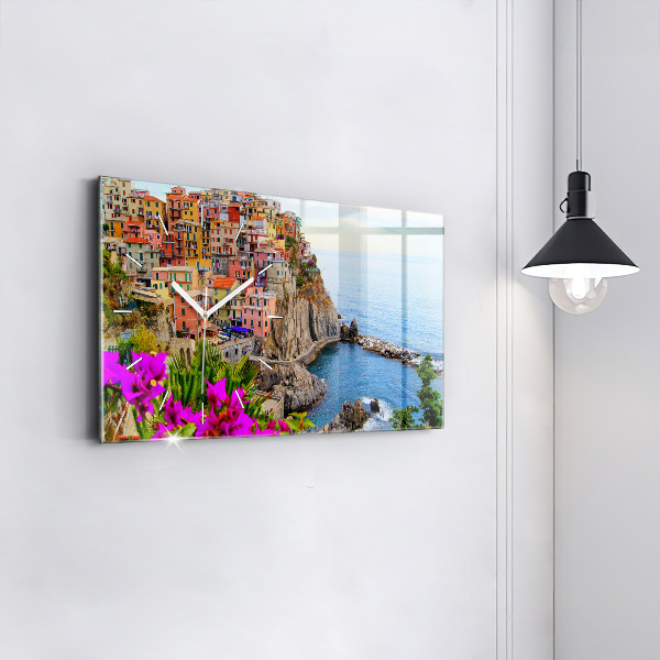 Zegar ścienny poziomy Wybrzeże Cinque Terre