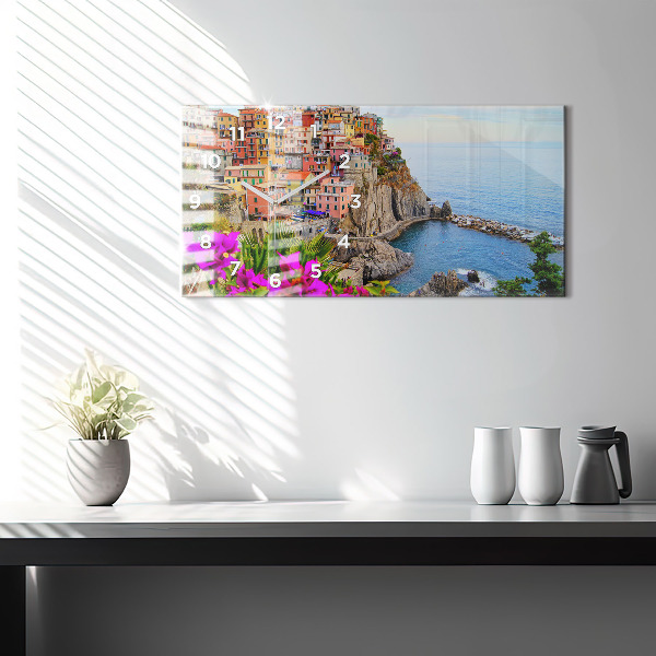 Zegar ścienny poziomy Wybrzeże Cinque Terre