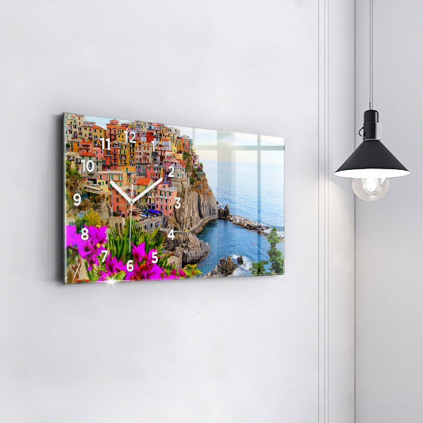 Zegar ścienny poziomy Wybrzeże Cinque Terre