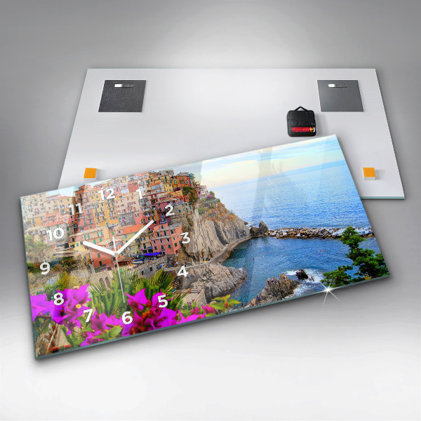 Zegar ścienny poziomy Wybrzeże Cinque Terre