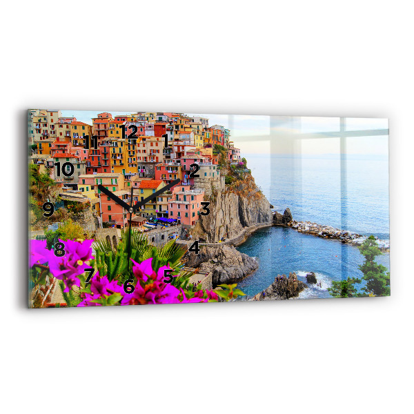 Zegar ścienny poziomy Wybrzeże Cinque Terre