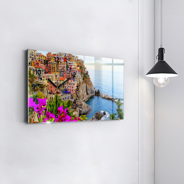 Zegar ścienny poziomy Wybrzeże Cinque Terre