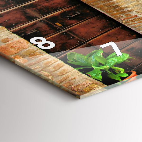 Zegar ścienny poziomy Malownicza uliczka