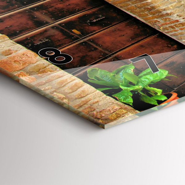 Zegar ścienny poziomy Malownicza uliczka