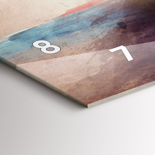 Zegar ścienny poziomy Abstrakcja portret kobiety