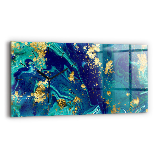 Zegar ścienny poziomy Abstrakcja nowoczesna