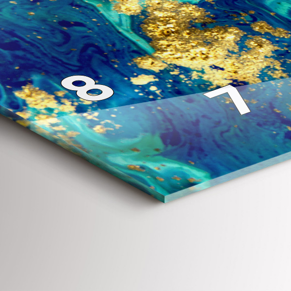 Zegar ścienny poziomy Abstrakcja nowoczesna