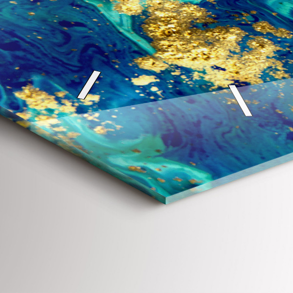 Zegar ścienny poziomy Abstrakcja nowoczesna