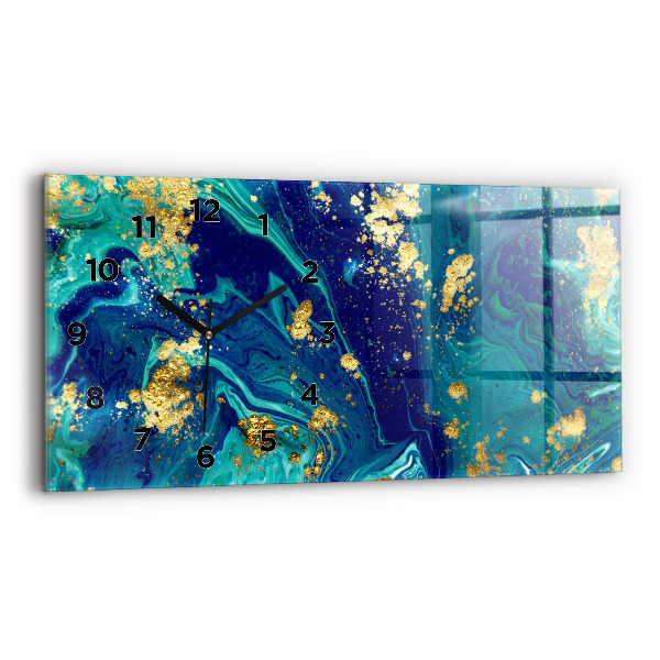 Zegar ścienny poziomy Abstrakcja nowoczesna