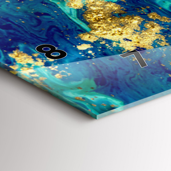 Zegar ścienny poziomy Abstrakcja nowoczesna