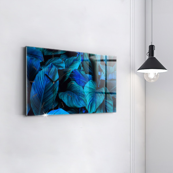 Zegar szklany poziomy Natura tropikalna