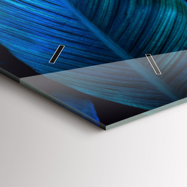 Zegar szklany poziomy Natura tropikalna