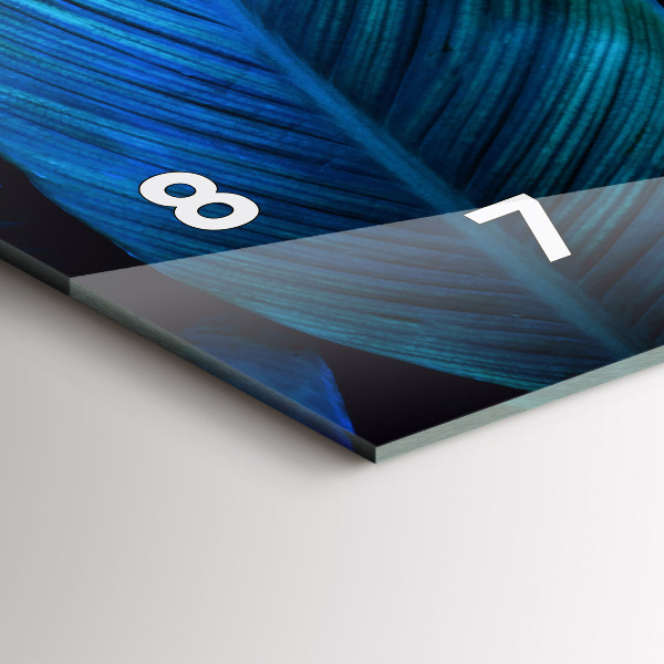 Zegar szklany poziomy Natura tropikalna