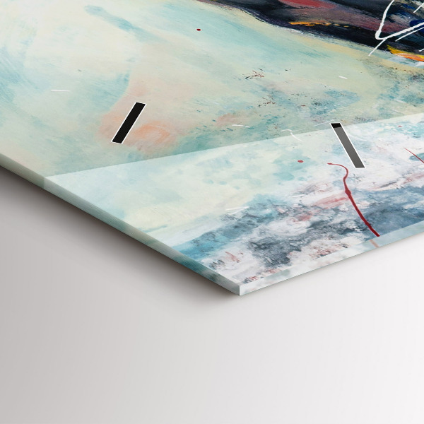 Zegar szklany poziomy Ilustracja Galopujące Konie