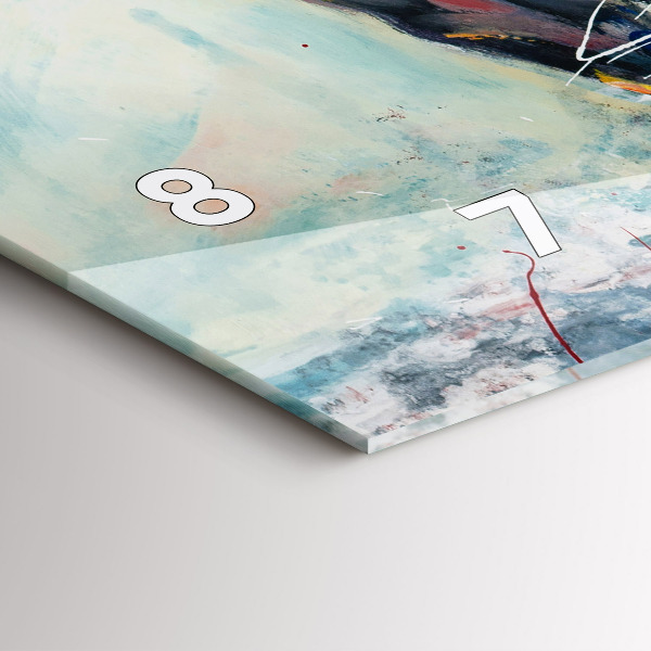 Zegar szklany poziomy Ilustracja Galopujące Konie