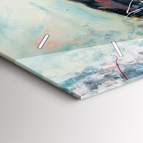 Zegar szklany poziomy Ilustracja Galopujące Konie