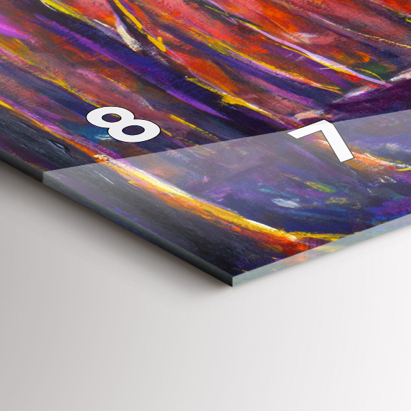 Zegar poziomy Para w lesie