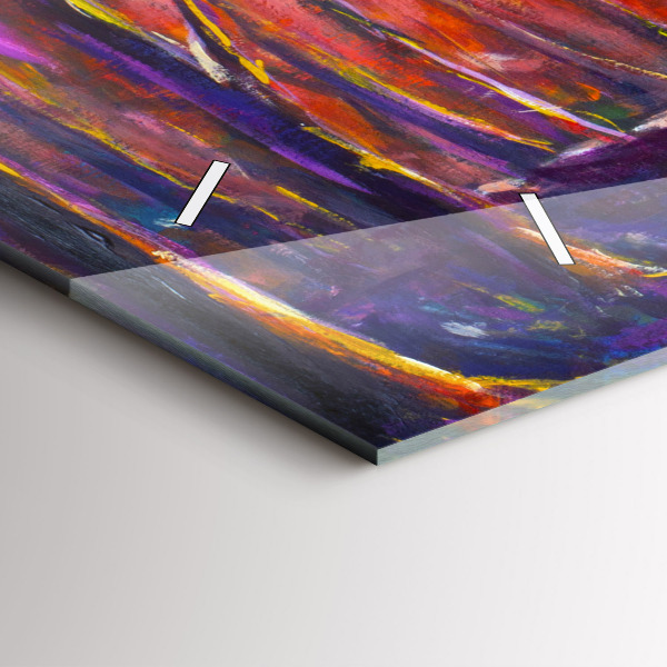 Zegar poziomy Para w lesie