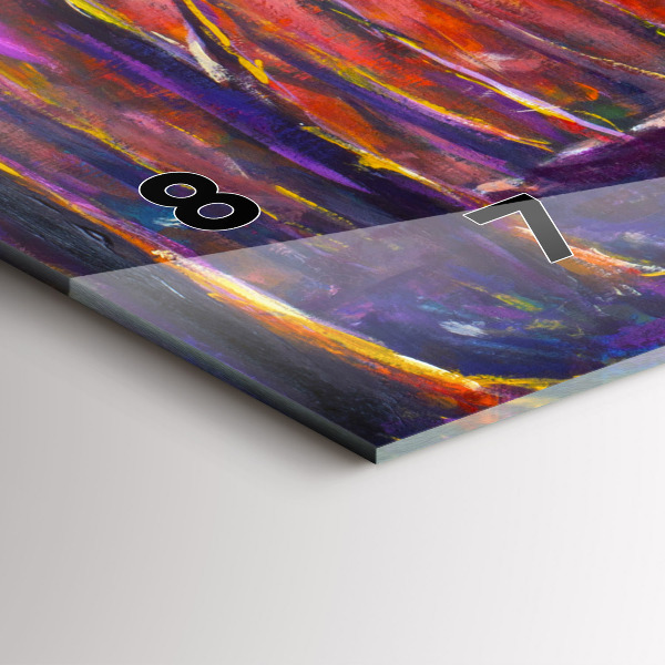 Zegar poziomy Para w lesie