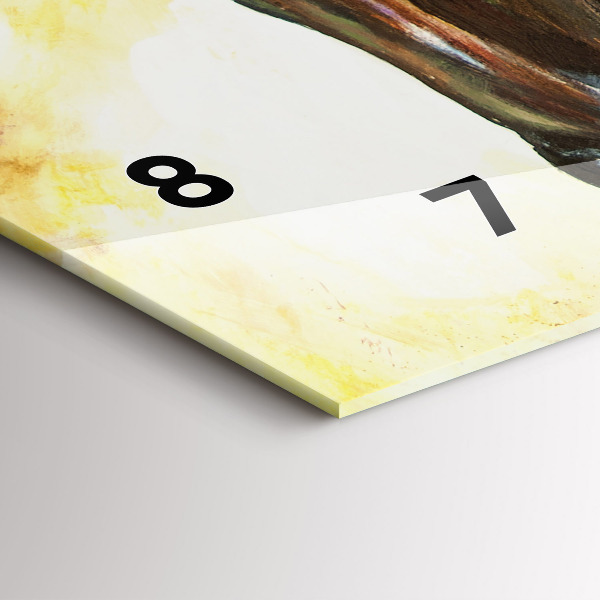 Zegar poziomy Malowane dwa konie