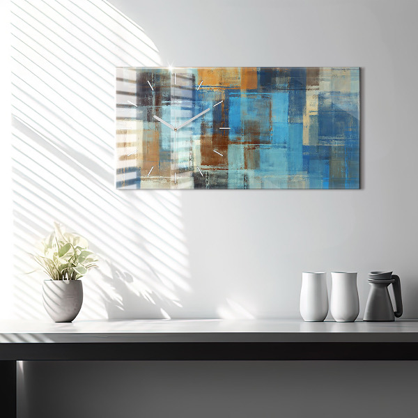 Zegar szklany poziomy Kolorowe tło – abstrakcja