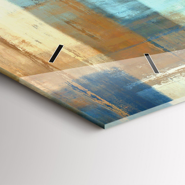 Zegar szklany poziomy Kolorowe tło – abstrakcja