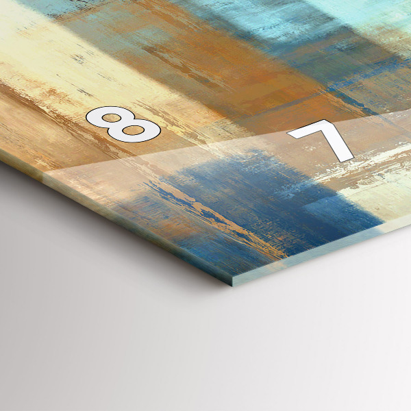 Zegar szklany poziomy Kolorowe tło – abstrakcja