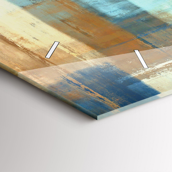 Zegar szklany poziomy Kolorowe tło – abstrakcja