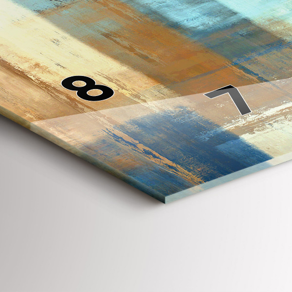 Zegar szklany poziomy Kolorowe tło – abstrakcja