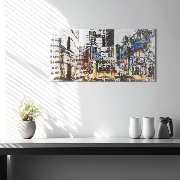 Zegar ścienny poziomy Nowy Jork Miasto