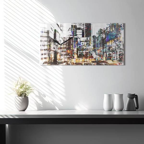 Zegar ścienny poziomy Nowy Jork Miasto