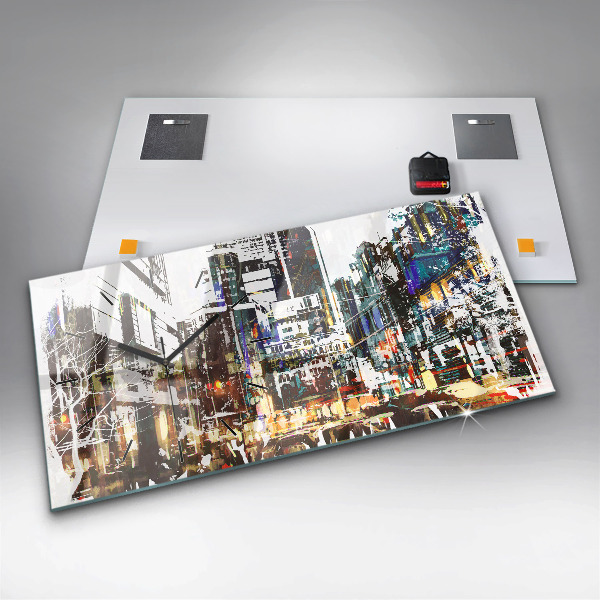 Zegar ścienny poziomy Nowy Jork Miasto