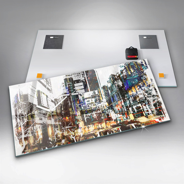 Zegar ścienny poziomy Nowy Jork Miasto