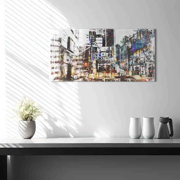 Zegar ścienny poziomy Nowy Jork Miasto