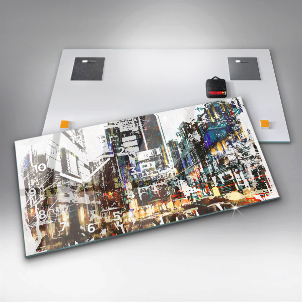 Zegar ścienny poziomy Nowy Jork Miasto