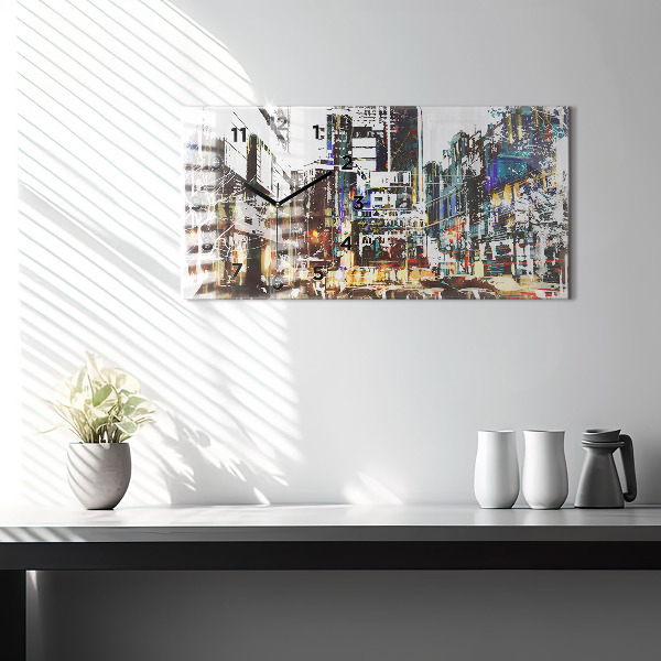 Zegar ścienny poziomy Nowy Jork Miasto