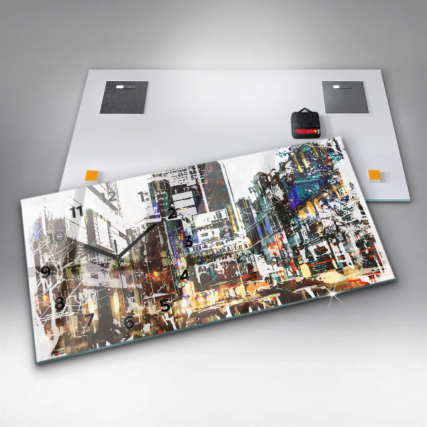 Zegar ścienny poziomy Nowy Jork Miasto