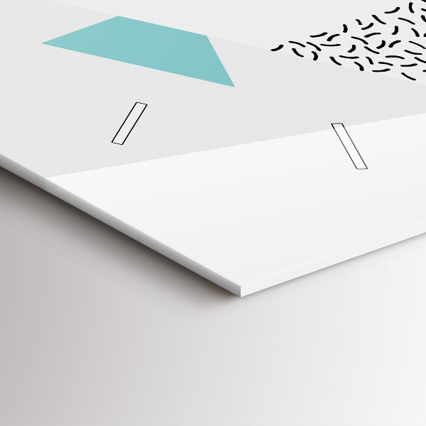 Zegar ścienny poziomy Wzór geometryczny