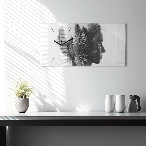 Zegar ścienny poziomy Ludzka Wrażliwość Myśli