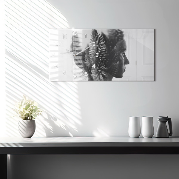 Zegar ścienny poziomy Ludzka Wrażliwość Myśli