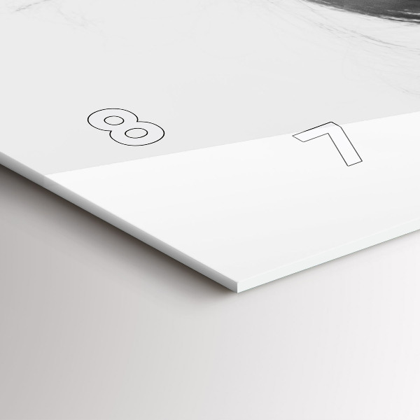 Zegar ścienny poziomy Ludzka Wrażliwość Myśli