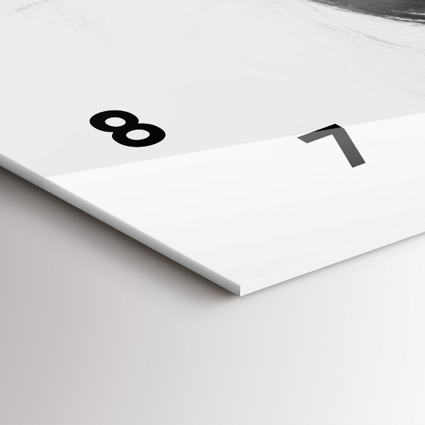 Zegar ścienny poziomy Ludzka Wrażliwość Myśli