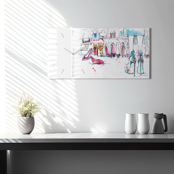 Zegar ścienny poziomy Element kobiecości