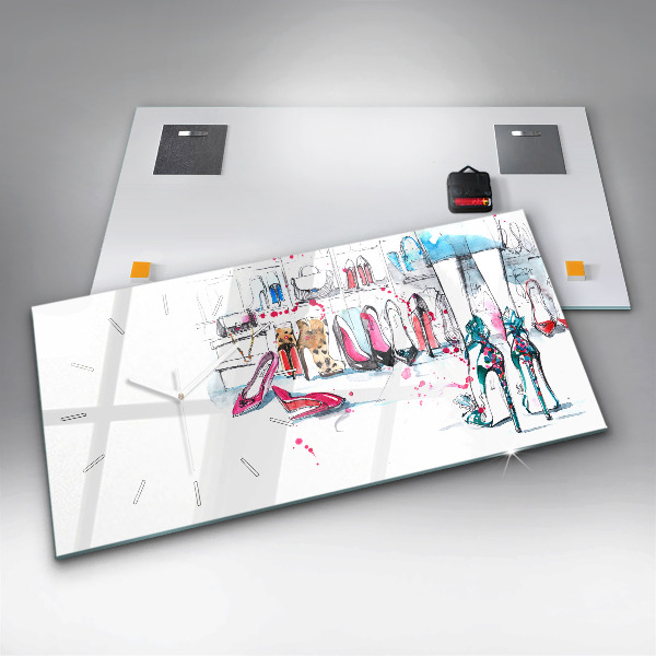 Zegar ścienny poziomy Element kobiecości