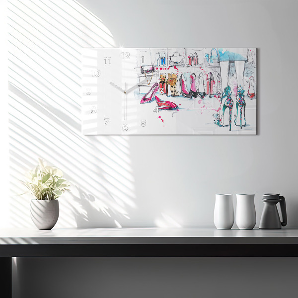 Zegar ścienny poziomy Element kobiecości