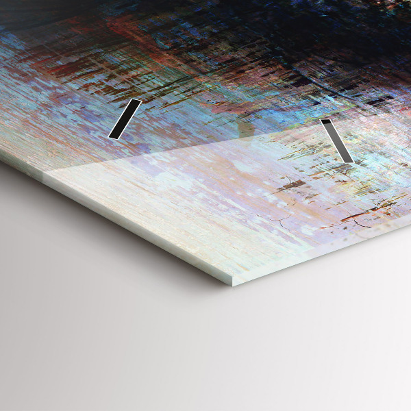 Zegar ścienny poziomy Sztuka uliczna Oko