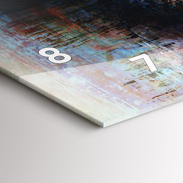 Zegar ścienny poziomy Sztuka uliczna Oko