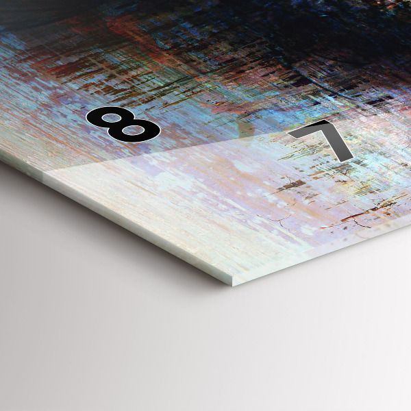 Zegar ścienny poziomy Sztuka uliczna Oko